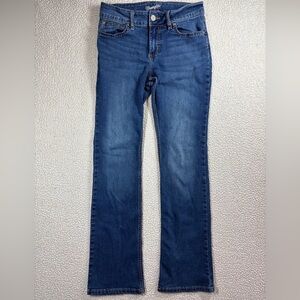 Wrangler Junior/Women’s Boot Cut Size 7/8 x 34 Dark Wash 09MWZHT Low Rise Jeans